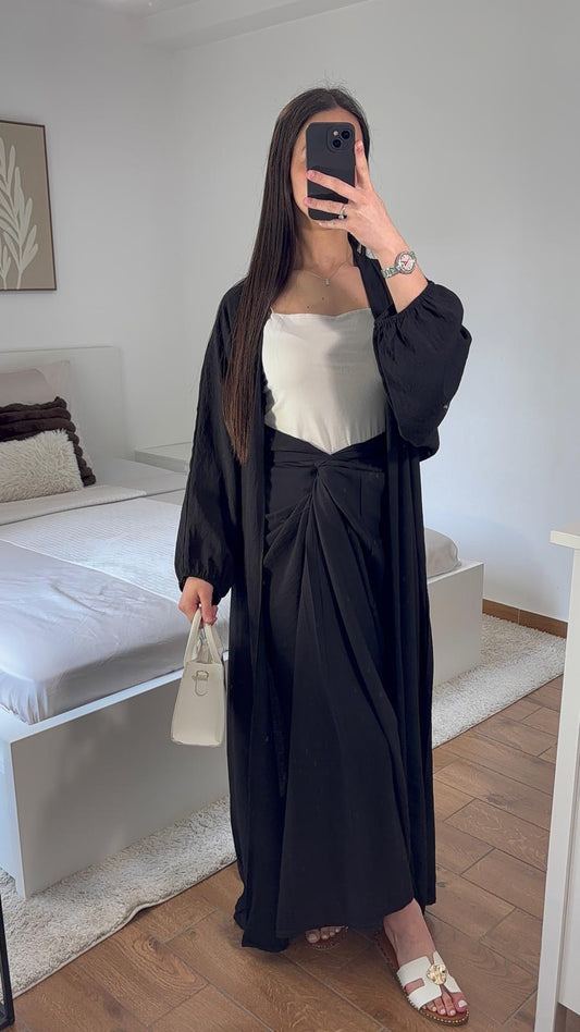 Jupe + kimono [noir]