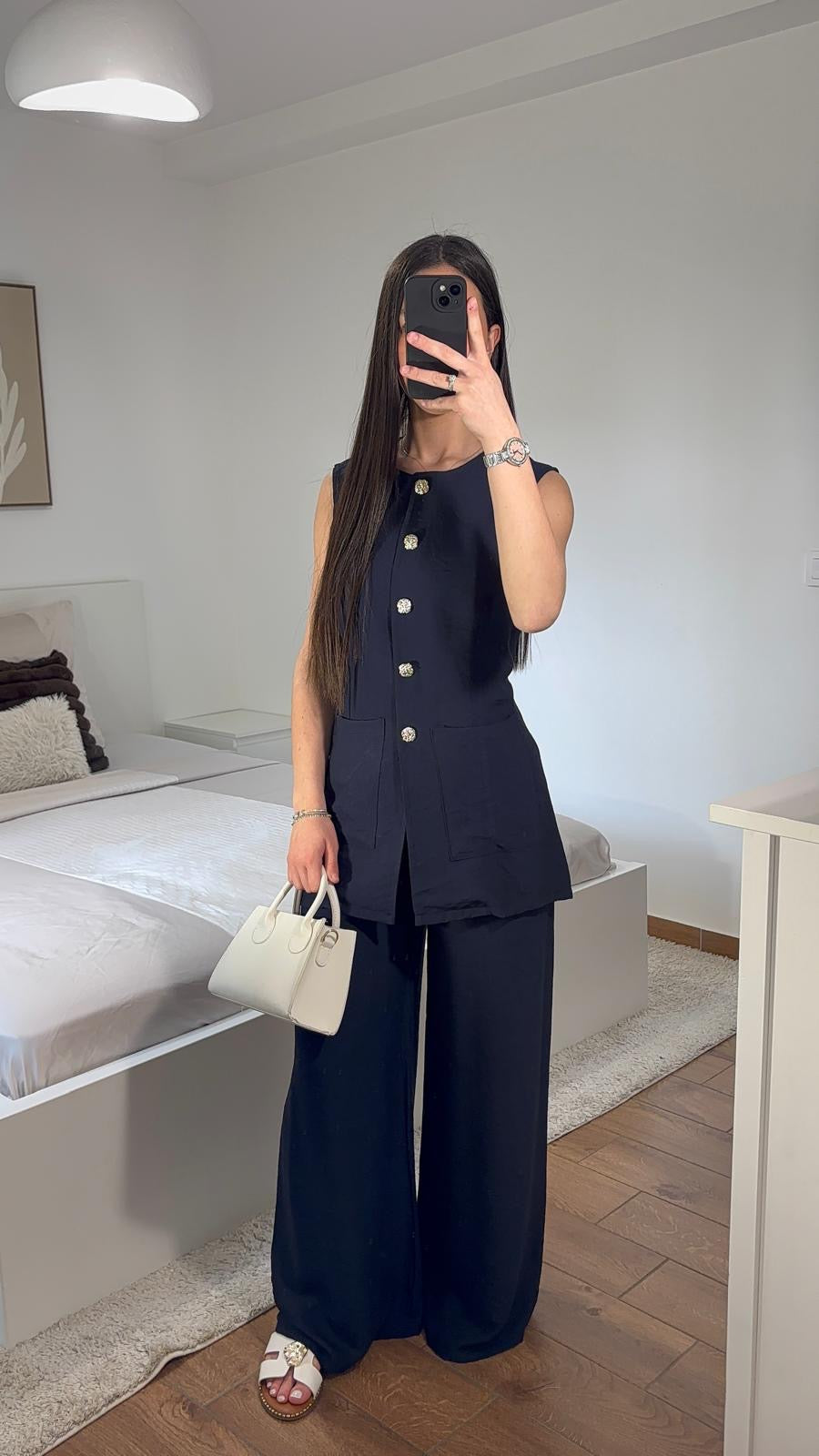 Ensemble Selma [ bleu marine]