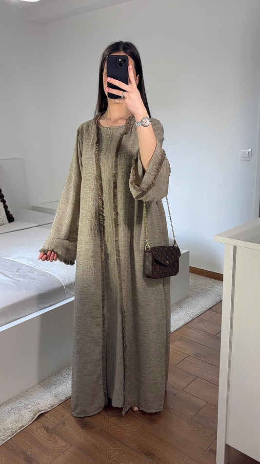 Robe + kimono [taupe]